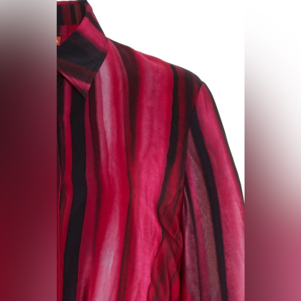 Altuzarra Judina Striped Silk Midi Shirt Dress - Picture 4 of 14